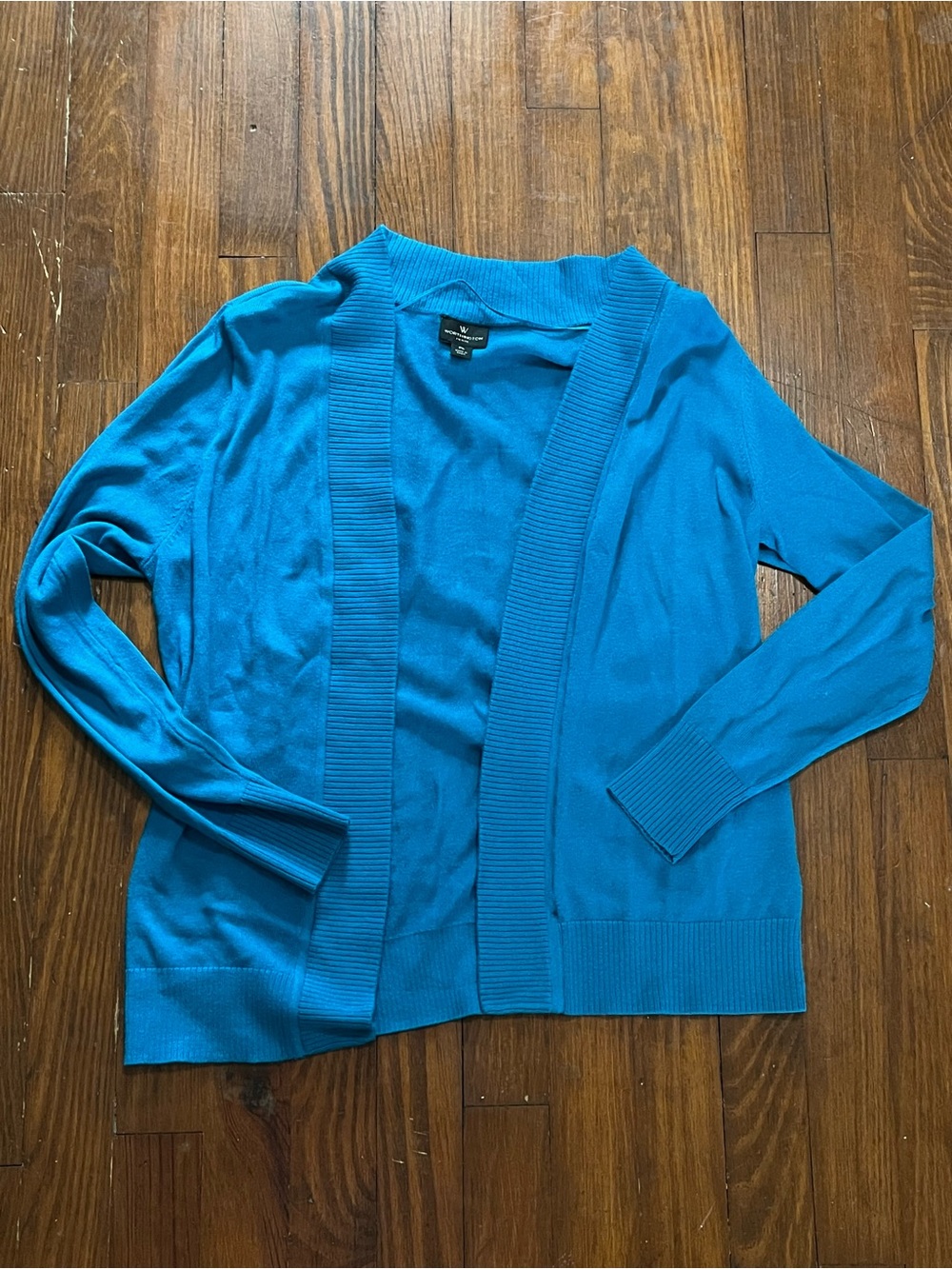 Worthington Teal Open-Front Women's Cardigan